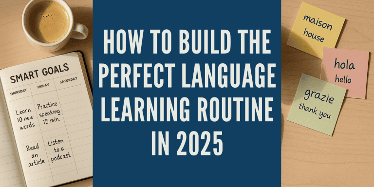 How to Build the Perfect Language Learning Routine in 2025